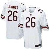 Nike Men & Women & Youth Bears #26 Jennings White Team Color Game Jersey,baseball caps,new era cap wholesale,wholesale hats